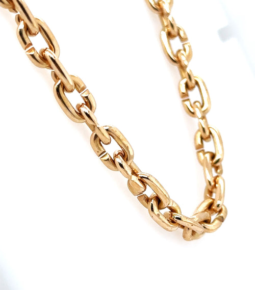 David Yurman 18k Rose Gold Men's Chain Link Necklace, 25", 73.7g- Pre Owned