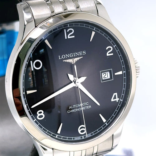 LONGINES Record Sunray Black Dial Automatic Men's 40mm Watch L28214566