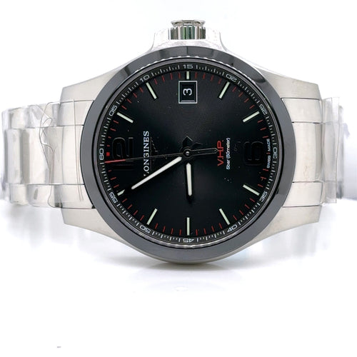 LONGINES V.H.P Conquest Quartz Black Dial 41mm Mens Watch L37194566