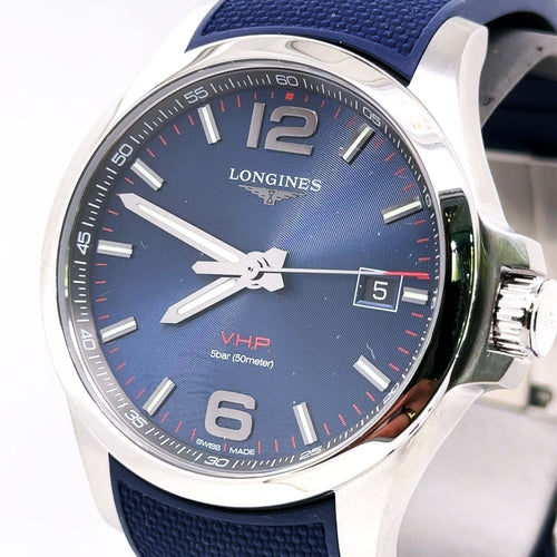 LONGINES Conquest V.H.P. Perpetual Quartz Blue Dial 43mm Mens Watch L37264969