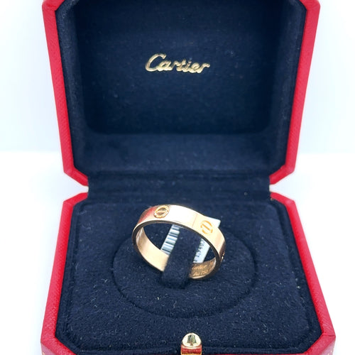 Authentic Cartier 18k Yellow Gold Love Mens Wedding Band, S107591