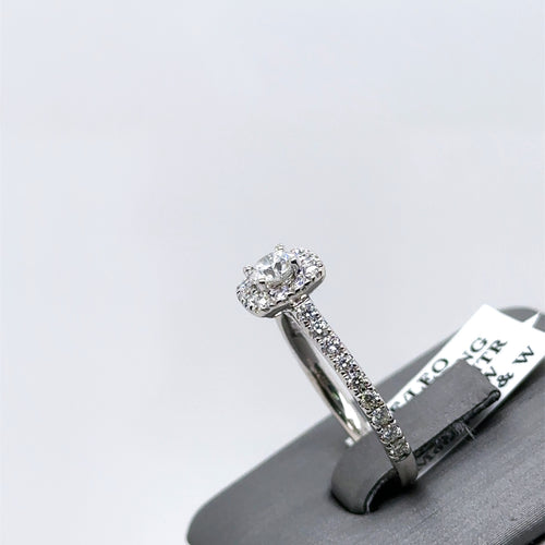 The Leo Ideal Cut 14k White Gold .75CT Diamond Engagement Ring, Size 7, S107595