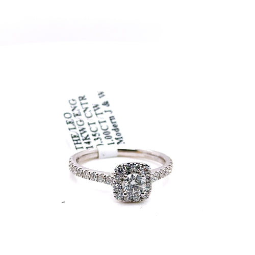The Leo Ideal Cut 14k White Gold .75CT Diamond Engagement Ring, Size 7, S107595
