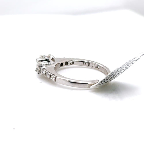 The Leo 14k White Gold 1.04 CT Diamond Engagement Ring Size 6.75 S107597