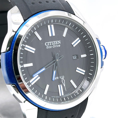 Citizen Weekender Eco Drive 44mm Stainless Steel Watch AW1151-04E