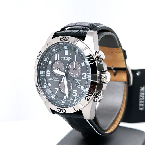 Citizen Brycen Eco Drive 43mm Super Titanium Watch BL5551-14H