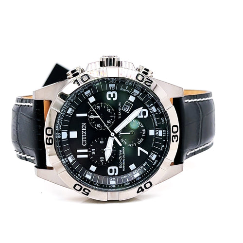 Citizen Brycen Eco Drive 43mm Super Titanium Watch BL5551-14H