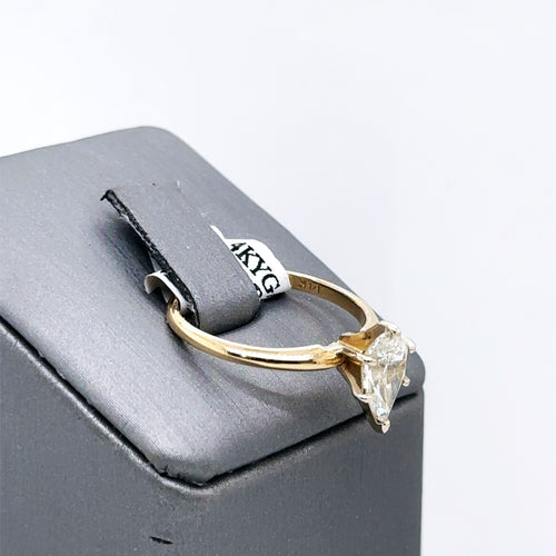 14k White Gold 1.01CT Diamond Engagement Ring Size 6.50 S107053