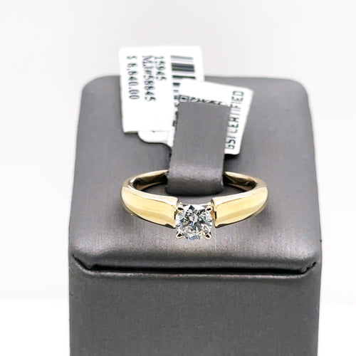 14k Yellow Gold 0.51CT Diamond Engagement Ring 5.0gm Size 7 S15945