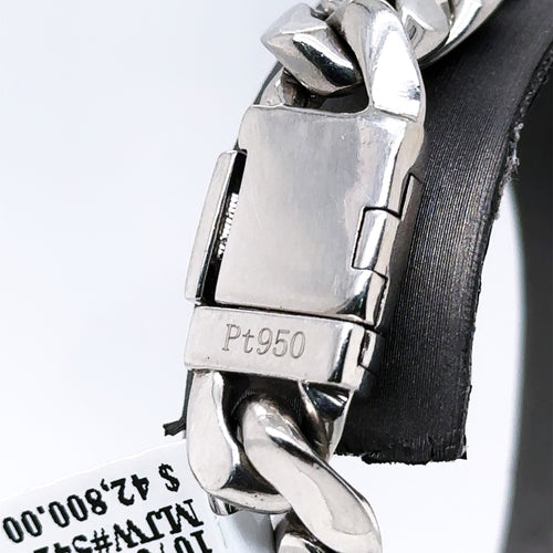 Platinum 950 Men's Miami Cuban Link Bracelet, 7.5", 11mm, 107g, S107631
