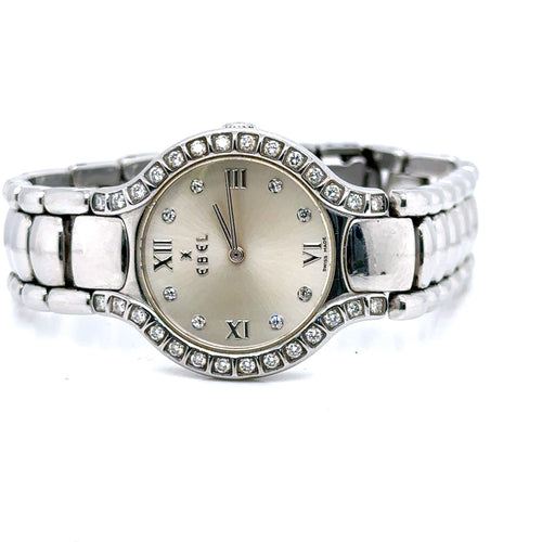 Ebel Beluga, 26MM, Diamond Bezel, Quarts Women's Watch