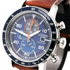 Citizen Brycen Eco Drive 44mm Blue Dial Stainless Steel Watch CA0648-09L