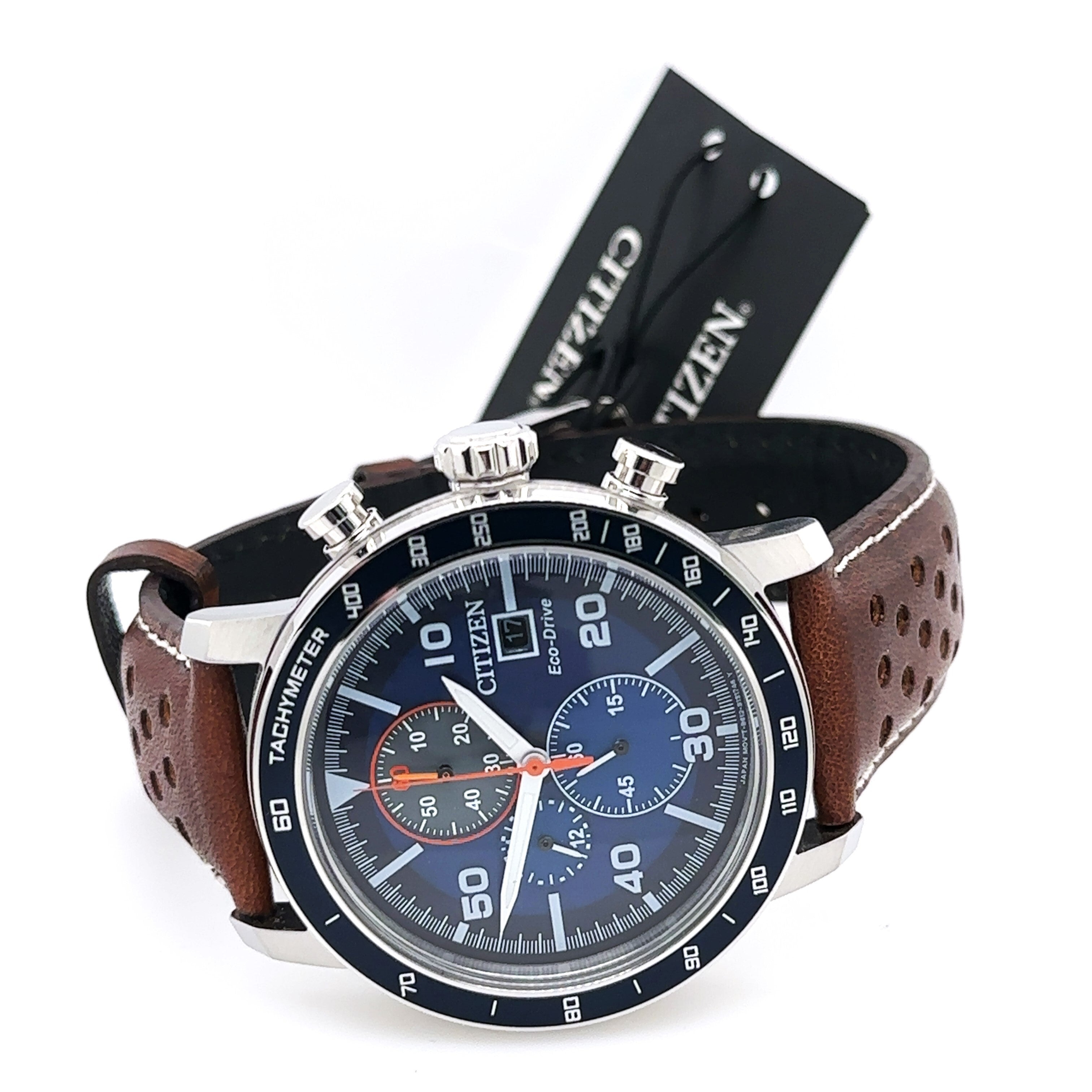 Citizen Brycen Eco Drive 44mm Blue Dial Stainless Steel Watch Citizen Brycen Eco Drive 44mm Blue Dial Stainless Steel Watch