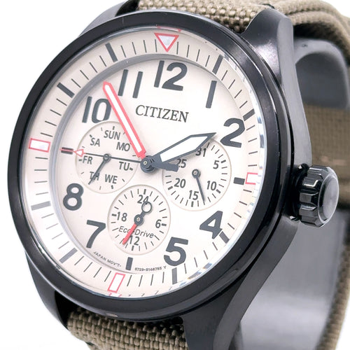 Citizen Garrison Ivory Dial 43MM Mens Watch BU2055-08X