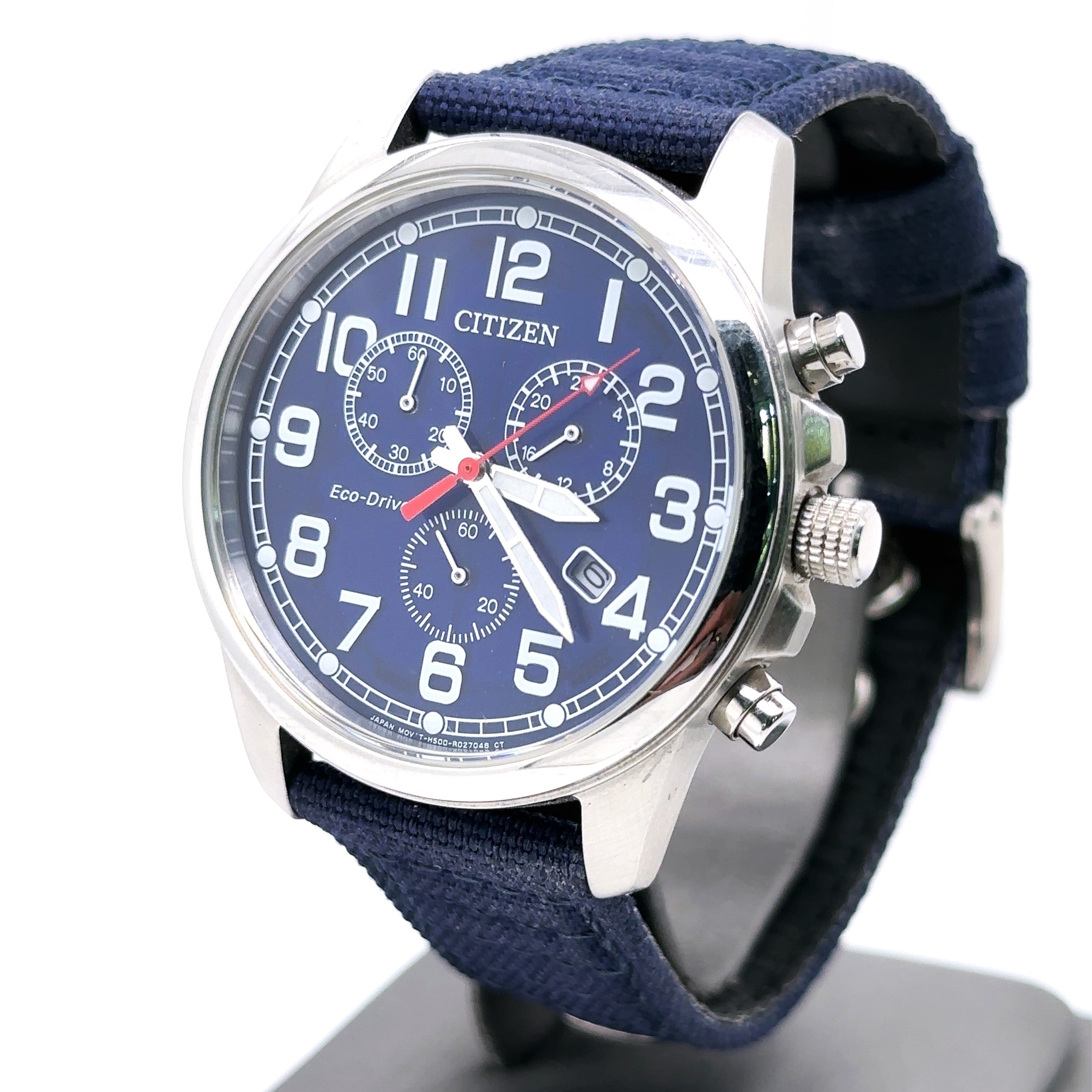 Citizen Chandler Eco Drive Blue dial 39mm Stainless Steel Watch