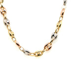 14K Tri Color Gold Puffed Gucci Chain, 25.0 G, 20" S107665