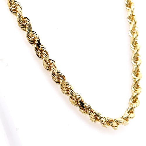 14K Yellow Gold Men's Rope Chain , 37.1 G, 20" S107664
