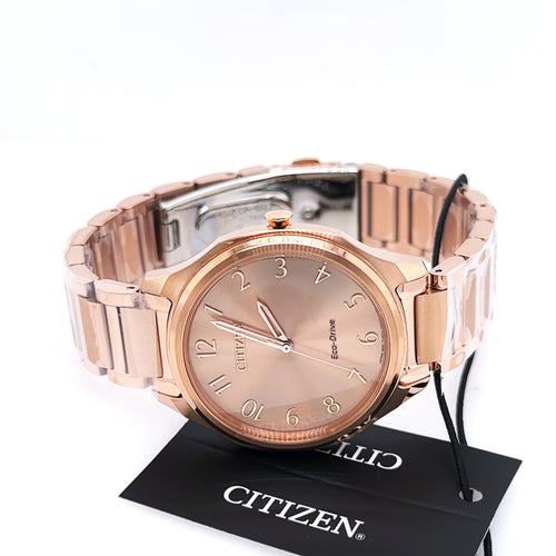 Citizen Weekender Eco Drive 35mm Stainless Steel pink dial Watch EM0758-58X
