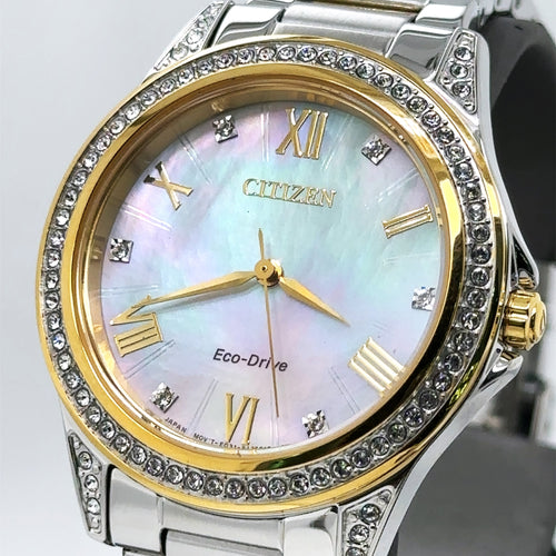 Citizen Weekender Eco Drive 34m Stainless Steel White Crystal dial EM0234-59D
