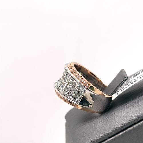 Simon G 18k White& Rose Gold 2.54CT Diamond Ring 9.4 gm Size 5.75, S107669
