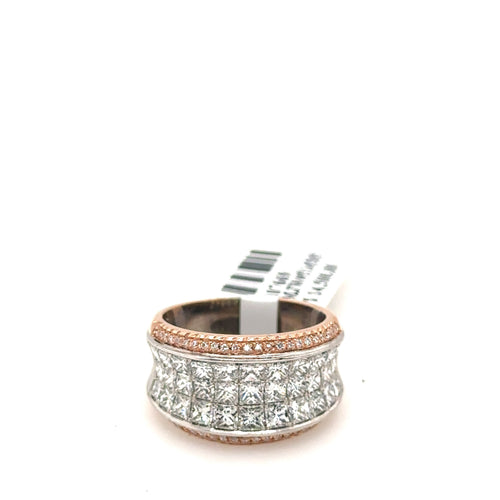 Simon G 18k White& Rose Gold 2.54CT Diamond Ring 9.4 gm Size 5.75, S107669