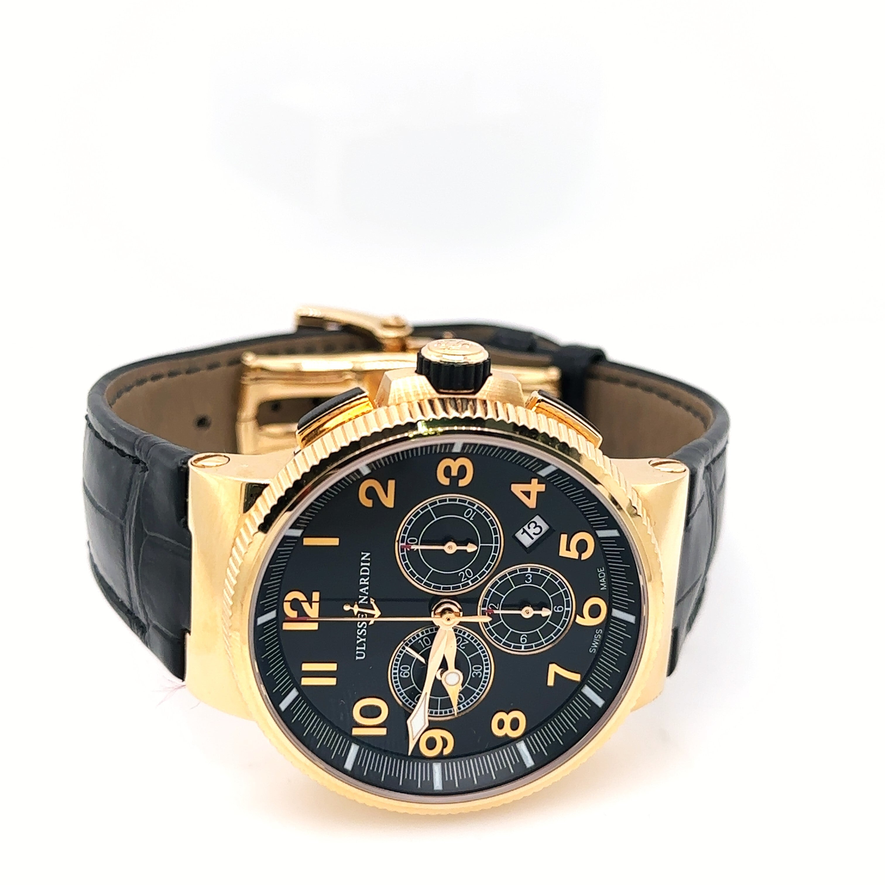 ULYSSE NARDIN MARINE CHRONOGRAPH 43MM 1506-150/62 18K ROSE GOLD